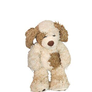Build-A-Bear Floppy Dog Plush Tan & White Stuffed Animal Curly Fur